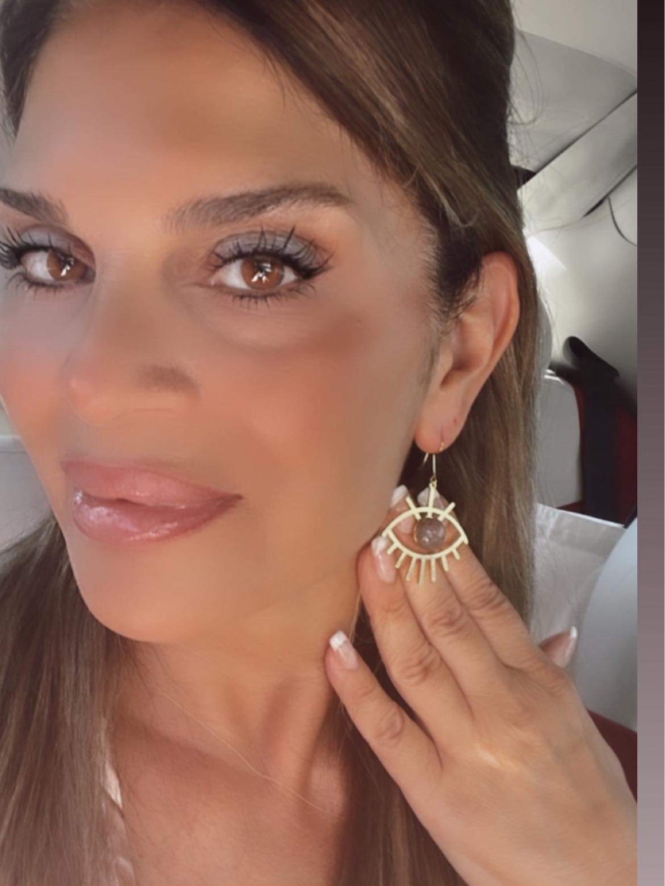 Boucles d'oreilles mauvais œil de Santorin