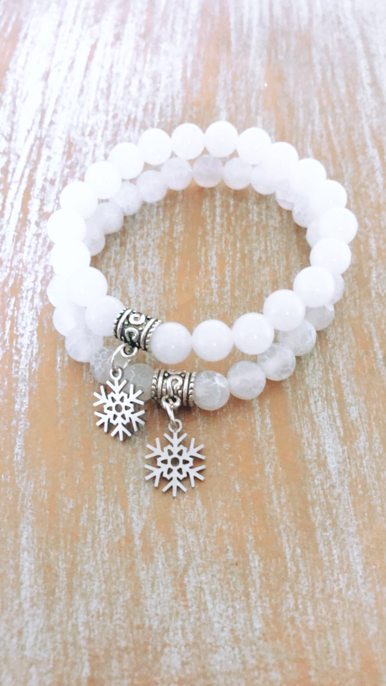 Bracelet d'hiver blanc