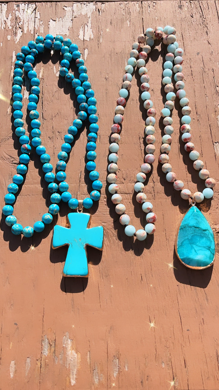 Turquoise & Jasper Beaded Necklace