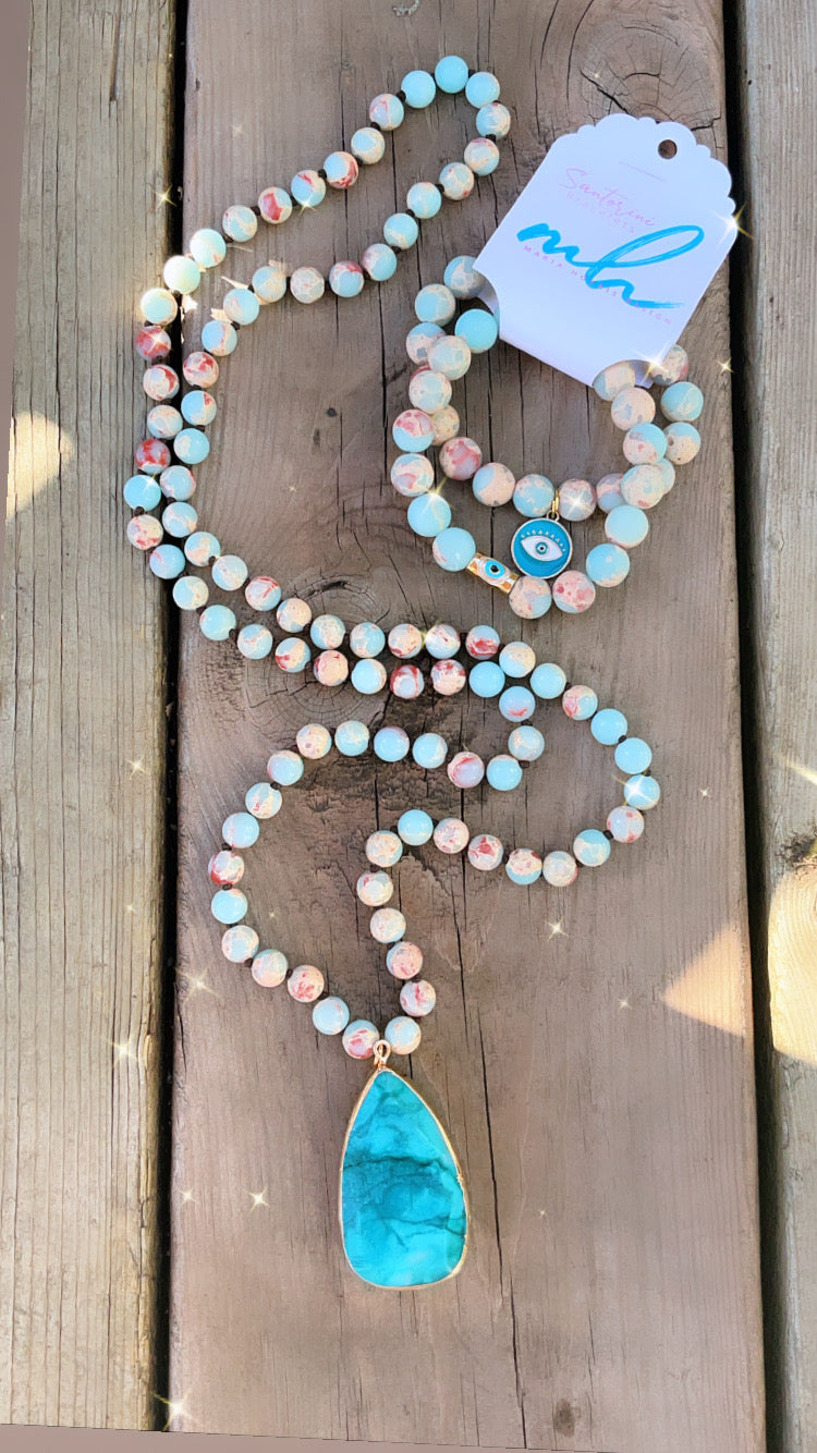 Turquoise & Jasper Beaded Necklace