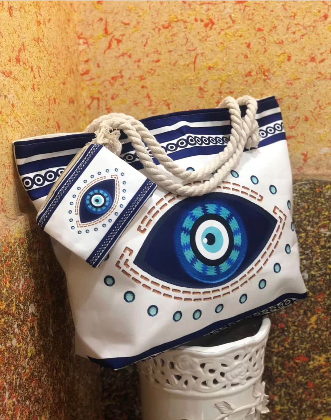 Evil Eye Beach Bags