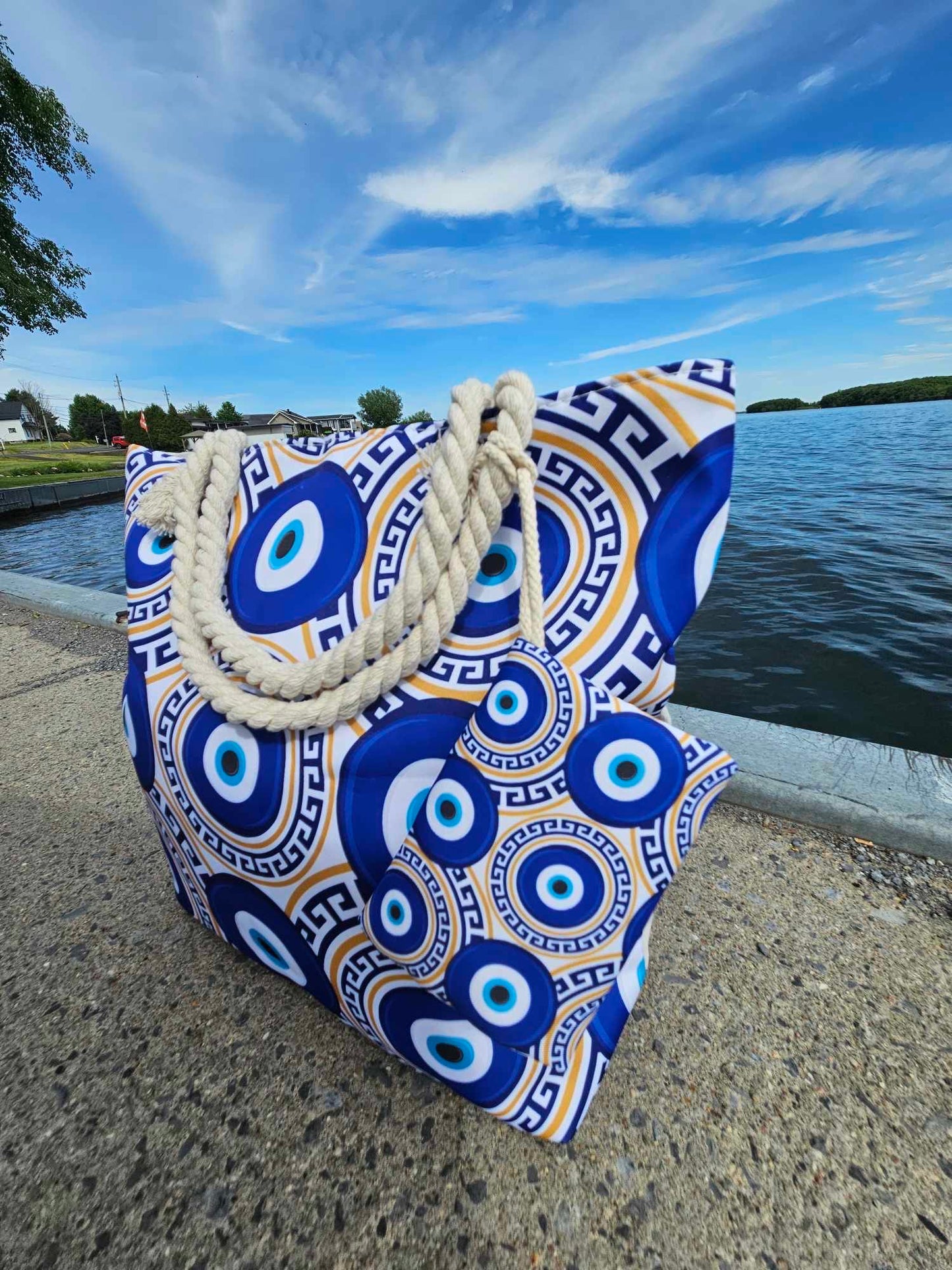 Evil Eye Beach Bags