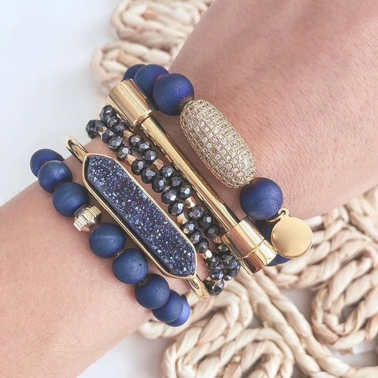 Blue Ocean Bracelet Stack