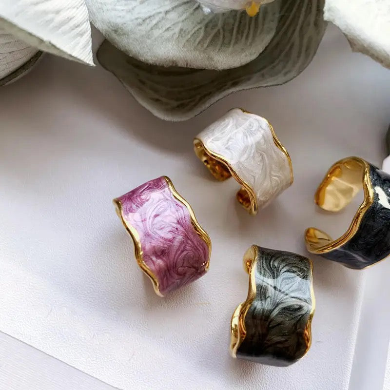 Enamel Finish Rings Enamel Rings – emmfashion